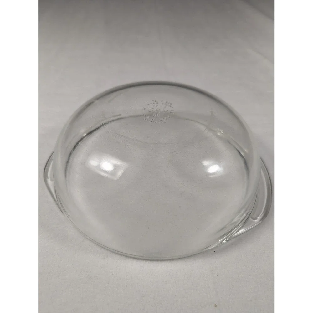 Set of 3 Vintage‎ Pyrex Clear Glass Round Casserole Dish
